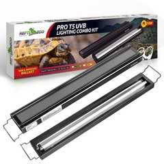 REPTI ZOO UVB Reptile Light, New Version T5 HO UVB Lighting Combo Kit, Reptil…