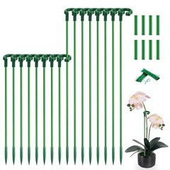 Invisible Plant Sticks 17 inch &11 inch SupKing 16Pcs Orchid Stakes with Clip…