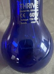 Thrive Reptile Daytime Blue Heat Bulb 60W Model No. 5314808 EUC Used Once! 🍀