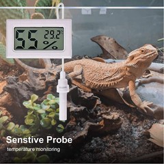 Digital LCD Indoor Reptile Temperature Sensor Humidity Meter Hygrometer Gauge