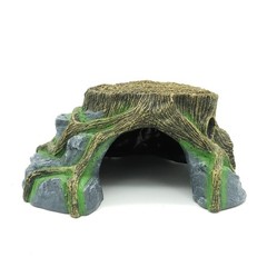 JIHAQUA Resin Large Turtle Tank Accessories Reptile Hideouts Cave Habitat Dec…