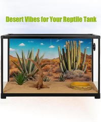 3 Pcs Reptile Background for Terrarium 40 Gallon, Bearded Dragon Tank Background