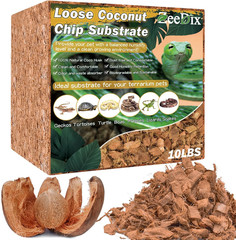 10LB Coco Fiber Chips Substrate Reptiles 72 Quart Coconut Husk Mulch Bricks Ball