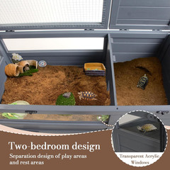 Premium Reptile Habitat Enclosure for Tortoises, Lizards, and Snakes – Adjustabl