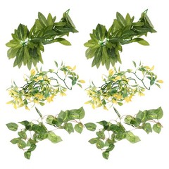 6 Pcs Reptile Terrarium Vines Hanging Plants for Tank Fake Reptiles