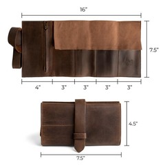 Hide & Drink, Watch Roll Organizer with Zippered Pouch, Easy Carry On Watchlo…