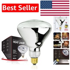 Versatile 250W R40 Heat Lamp Bulb – Ideal for Bathroom, Pets & Beauty Salons