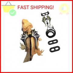 ADOGGYGO Bearded Dragon Lizard Leash Harness – 3 Size Pack Dinosaur Wing Lizard