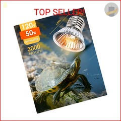 50W UVA+UVB Reptile Heat Lamp, 4 Pack Heat Lamp Light Bulbs for Reptiles, Amphib