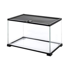 REPTI ZOO Full Glass 15 Gallon Reptile Tank, Medium Reptile Terrarium for Gec…