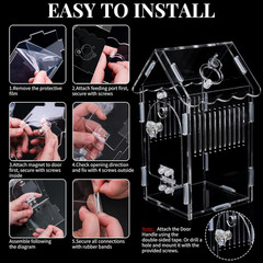 Jumping Spider Enclosure, Acrylic Arboreal Tarantula Enclosure Small Reptile Ter
