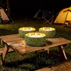 Viyffo Large Citronella Candles Outdoor, 3 Wick 20oz Citronella Candle Indoor…