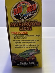 Zoo Med Naturalistic Terrarium; Mushroom Ledge (4.5”x7”) New/ Open Box