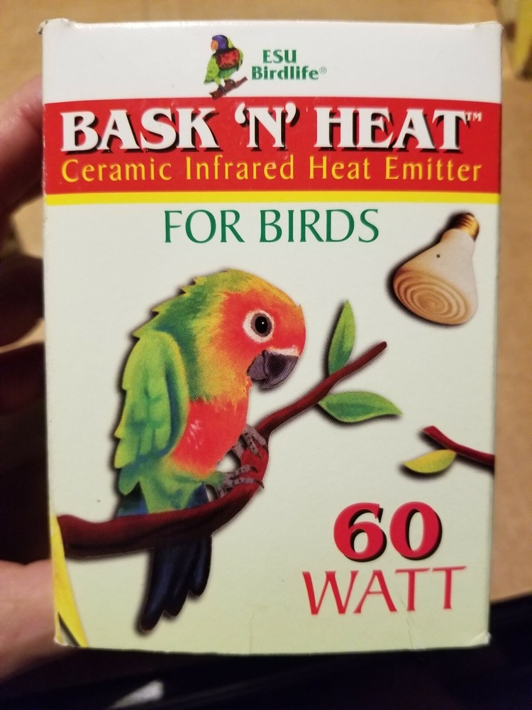 Bask ‘N” Heat 60 Watt Ceramic Heat Lamp Bulb Fixture Reptile Bird Turtle