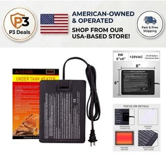 Waterproof Reptile Heating Pad with Thermostat – 8 Watt for Tank Comfort