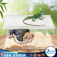 Large Tank Cage Reptile Pet Enclosure Lizard Spider Snake Tortoise Breeding Box!