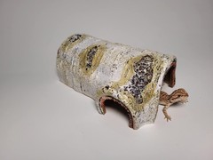 Artificial Birch Log Hide Reptile Shelter Leopard Gecko Young Bearded Dragon …
