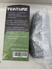 Reptile Water Drinking Fountain w/CI Filtration, Bad Stuff Filter Auto Shut READ