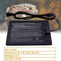 6×8 Inch Reptile Heating Pads – 8 Watt Under Tank Heat Sources, 2-Pack