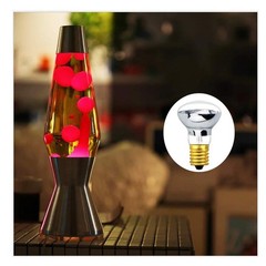40W E17 R39(R12) Lava Lamp Reflector Bulb and 6 Count (Pack of 1), Silver