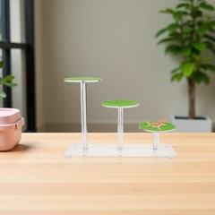 Lizard Terrarium Accessory with Turtle Basking Dock and Versatile Climbing Space