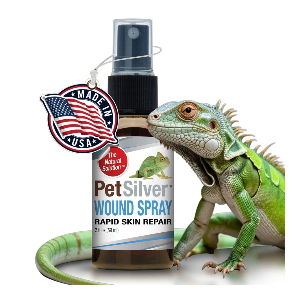 Reptile Wound Spray with Chelated Silver – Reptile Wound Care for Snakes, Liz…