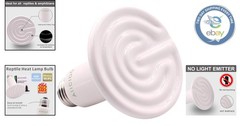 60W Ceramic Heat Emitter – Infrared Reptile Heat Lamp for Safe and Cozy Envir…
