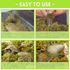 21 OZ Premium Sphagnum Moss for Reptiles- 50QT Natural Live Moss Reptile Moss…