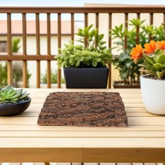 2Pcs Reusable Cork Bark Terrarium Background Light Brown Reptile Habitat Decor