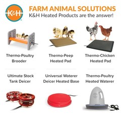 K&H Pet Products Small Animal Outdoor Heated Pad, Waterproof, Chew Resistant, Sa