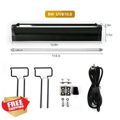 MCLANZOO Reptile UVB Light Kit, 8W, T5 Bulb