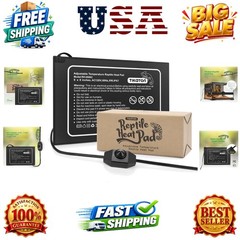 Reptile Heat Pad – Adjustable Temperature Under Tank Heater for 10-20gal/30-4…