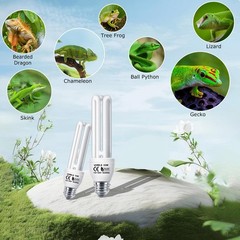 Egg Linear UVA UVB Lamp 10.0 23W, Desert Habitat Lighting, Compact Terrarium …