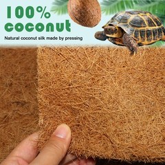 Reptile Carpet Natural Coconut Fiber Tortoise Lizard Mat,3 Pack Pet Terrarium…
