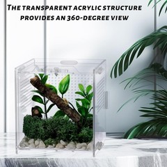Jumping Spider Enclosure,2 Pack Insects Habitat,Small Arboreal Reptile