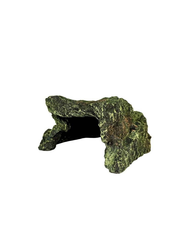 JIHAQUA Reptile Rock Hide Cave, Aquarium Habitat Decor Rock Tortoise Hideout NEW