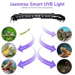 8W LED UVA UVB Light for Reptiles,7.8″ HO UVB 12.0/10.0/5.0/2.0 LED Reptile L…