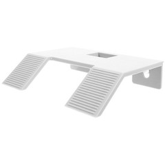 White Floating Turtle Terrace Ramp for Turtle Tank Climbing and Basking Use