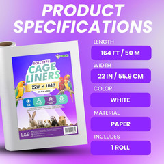 Bird Cage Liners – Non-Toxic, Ink-Free Newsprint Paper for Parrots & Small Anima