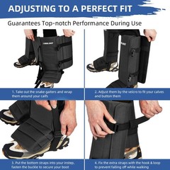 CAMULAND Snake Gaiters for Men & Women, Durable Waterproof Snake Guards for L…