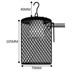 Basking Light Cover Reptile Heat Lamp Guard, for Lizard Amphibian Terrarium