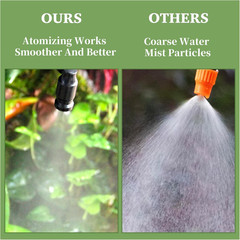 Reptile Fogger Mist Sprinklers,360°Adjustable Misting Nozzles Reptile Mister Noz