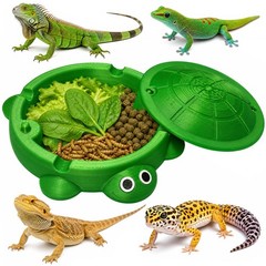 Bearded Dragon Dig Box & Tank Accessory, Turtle Reptile Food Dish for Feeding…