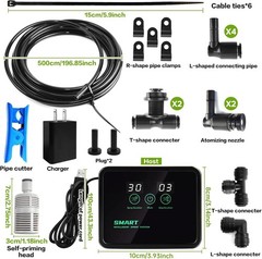 Reptile Fogger Automatic Reptile Mister Fogger for Terrarium, Timed Terrarium…