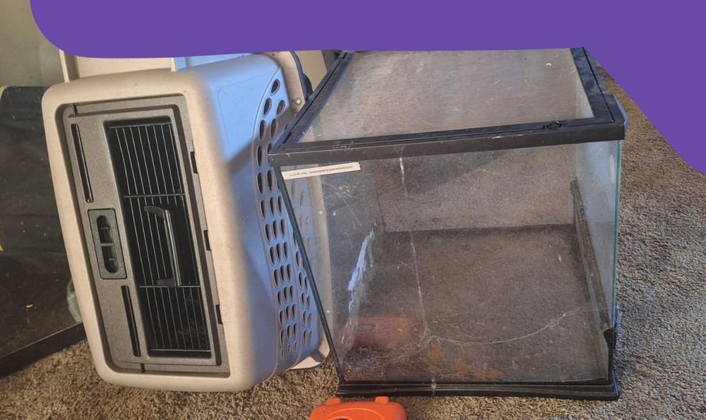 18×18×18 Glass Tank Enclosure Mesh Screen Top Lid And Front Access Door