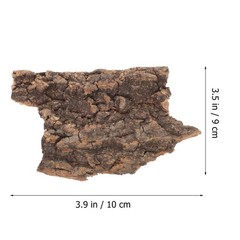 14Pcs Durable Wood Bark Reptile Decor for Terrarium Climbing and Habitat