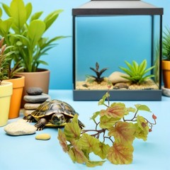 Gecko Climbing Artificial Plants Hanging with Suction Cup Realistic Reptile