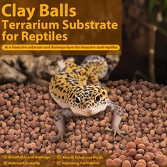 Legigo 2LBS Leca Balls Terrarium Substrate for Reptiles, Organic