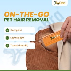 Pro Pet Hair Remover 4.3” – Dog & Cat Hair Remover for Car, Couch, Carpet, Be…