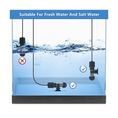 hygger Small Aquarium Betta Heater, Submersible Fish Tank Heater 10W/25W/50W/…